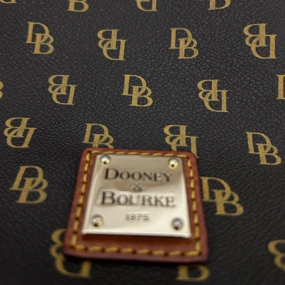 Dooney & Bourke Black and Brown Crossbody Bag - Picture 14 of 16